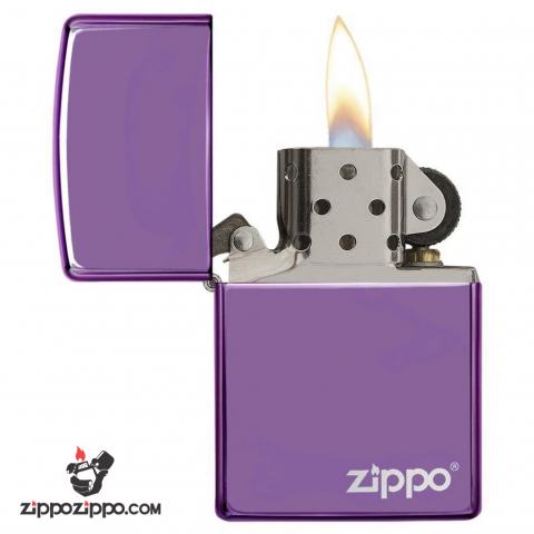 Bật Lửa Zippo Sơn Màu Tím - Logo Zippo SKU 24747ZL – Zippo High Polish Purple Zippo Logo