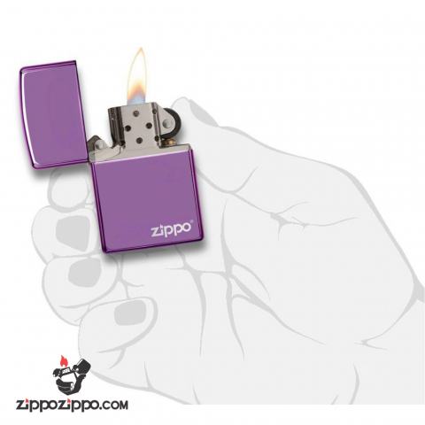 Bật Lửa Zippo Sơn Màu Tím - Logo Zippo SKU 24747ZL – Zippo High Polish Purple Zippo Logo