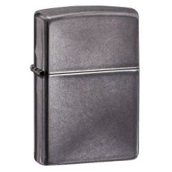 Bật Lửa Zippo Sơn Màu Đen Xám Đá - SKU 28378 – Zippo Regular Gray Dusk - Mã SP: ZPC0314