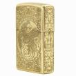 Bật lửa Zippo chính hãng vàng cổ khắc phượng múa