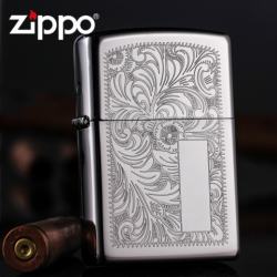 Bật Lửa Zippo Mạ Chrome Hoa Văn Ý - Sku 352 – Zippo Venetian Chrome