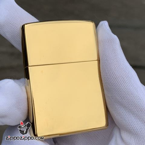 Bật Lửa Zippo Chính Hãng Xuất Nhật Khắc Mười Tám Sao La Bàn Khảm Trai Màu Vàng       