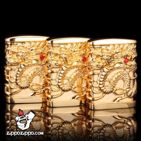 Bật lửa Zippo chính hng rồng vàng quấn xung quanh