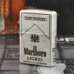 Bật lửa Zippo cổ bạc phiên bản Marlboro Light - Mã SP: ZPC0856