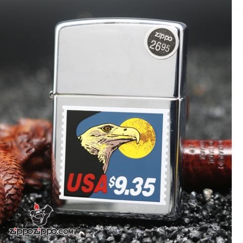 Bật lửa zippo cổ logo tem hình chim XIII (1997)
