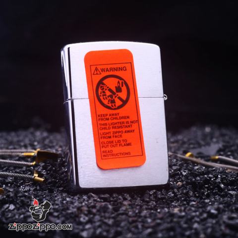 Bật Lửa Zippo Cổ Màu Bạc Xước Sản Xuất Năm 1997