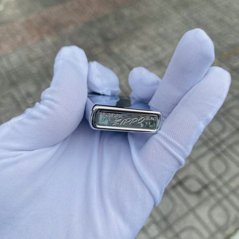 BẬT LỬA ZIPPO CỔ TRƠN MÀU BẠC BÓNG SẢN XUẤT NĂM 1969