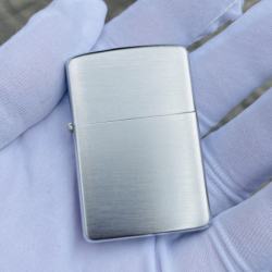 BẬT LỬA ZIPPO CỔ TRƠN MÀU BẠC XƯỚC SẢN XUẤT NĂM 1958 - Mã SP: ZPC3203-3