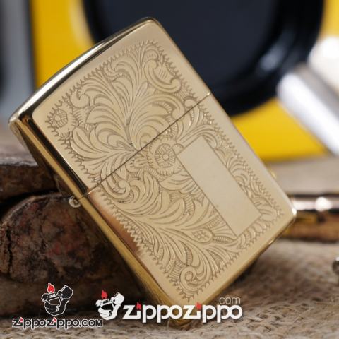 Bật lửa zippo cổ Venetian Brass sản xuất năm 1995