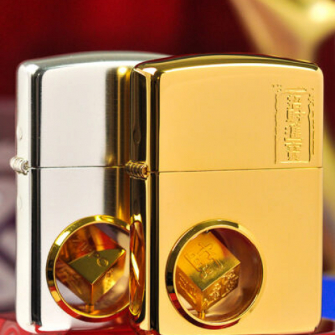 BẬT LỬA ZIPPO CON QUAY MẠ VÀNG 24K