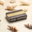 Bật Lửa Zippo Dập Nổi Ô Vuông Đan Xen Mạ TiTan