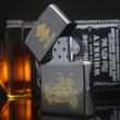 Bật Lửa Zippo Đen Bóng Khắc Mạ Vàng Xe Suzuki
