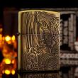 Bật lửa zippo đen in hoa văn cá chép Ver 2