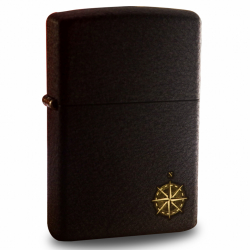 Bật Lửa Zippo Đen Nhám Khắc La Bàn - Mã SP: ZPC2970