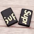 Bật Lửa Zippo Đen Nhám Khắc SUPREME Ver.2