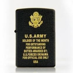 Bật lửa Zippo đen nứt phiên bản Army windproof - Mã SP: ZPC0682