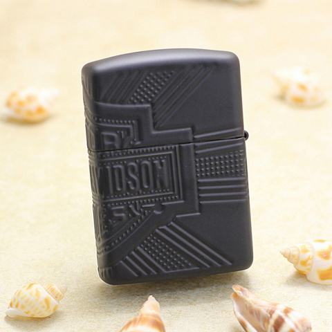 Bật Lửa Zippo Đen Sơn Đánh Dấu Lễ Kỷ Niệm Hàng Năm Của Harley