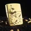 Bật Lửa Zippo Đồng Bản Armor Khắc Cá Chép Vượt Vũ Môn