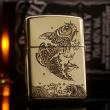 Bật lửa zippo đồng bóng armor khắc cá chép 2 mặt