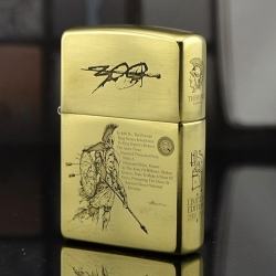 Bật lửa Zippo Đồng Bóng phiên bản Armor Khắc 300 chiến binh - Mã SP: ZPC0496-169