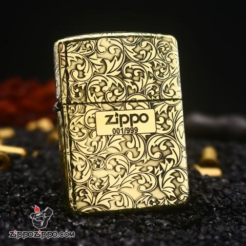 Bật lửa Zippo đồng dày armor hoa văn ả rập bản giới hạn