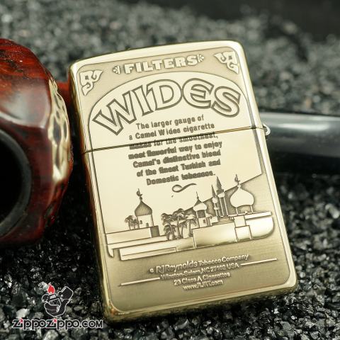 Bật Lửa Zippo Đồng Khắc Camel WIDES