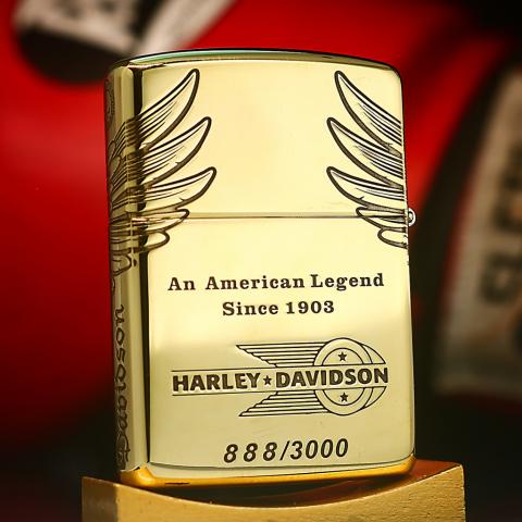Bật Lửa Zippo Đồng Khắc Đại Bàng HARLEY DAVIDSON Bản ARMOR