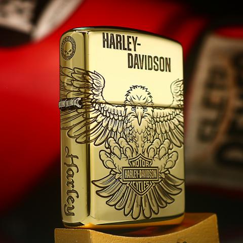 Bật Lửa Zippo Đồng Khắc Đại Bàng HARLEY DAVIDSON Bản ARMOR