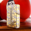 Bật lửa Zippo Đồng Khắc Đức Phật Vân Mây Bao Quanh Bản Mạ Chrome