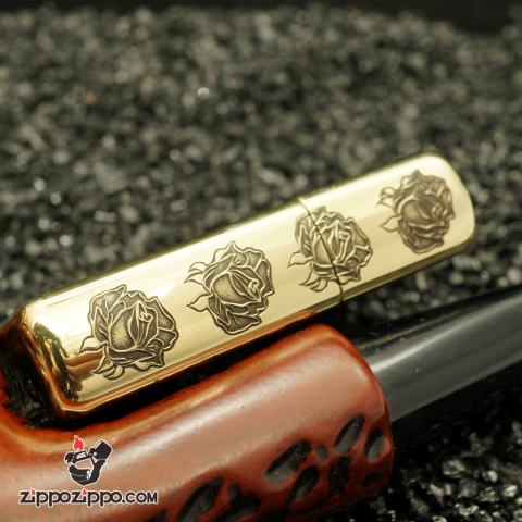 Bật Lửa Zippo Đồng Khắc Hình Cô Gái Chắp Tay Cầu Nguyện Armor