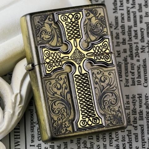 Bật lửa Zippo Đồng khắc họa tiết Keliduosi CREDOS