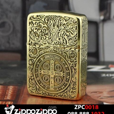 Bật lửa Zippo đồng khắc hoạ tiết tinh xảo Constantine Phiên bản 1941