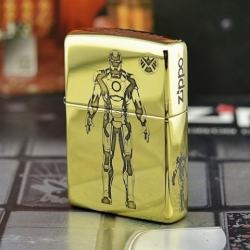 Bật lửa Zippo đồng khắc Iron Man - Mã SP: ZPC0859