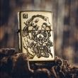 Bật lửa Zippo đồng khắc Phật và Quỷ