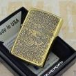 Bật lửa zippo đồng khắc rồng phượng