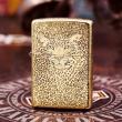 Bật lửa Zippo đồng khối khắc Báo đốm châu Mỹ