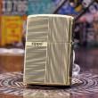 Bật lửa Zippo đồng khối khắc ô vuông kẻ sọc Bản Amorr