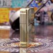 Bật lửa Zippo đồng khối khắc ô vuông kẻ sọc Bản Amorr