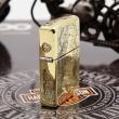 Bật Lửa Zippo Đồng Nguyên Khối Khắc Cô Gái Sexy Bản Vỏ Dầy Armor