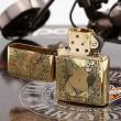 Bật Lửa Zippo Đồng Nguyên Khối Khắc Cô Gái Sexy Bản Vỏ Mỏng
