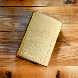 BẬT LỬA ZIPPO ĐỒNG NGUYÊN KHỐI SẢN XUẤT NĂM 1992 CHỦ ĐỀ ÚC - Mã SP: ZPC4209