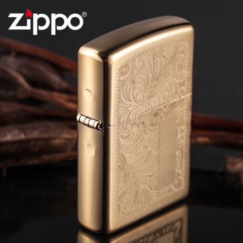 Bật Lửa Zippo đồng vàng hoa văn Ý - Zippo 352B – Zippo Venetian Brass