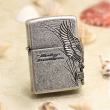 Bật Lửa Zippo Harley Bạc Cổ Ốp  Đại Bàng Cạnh Sườn HDP-65