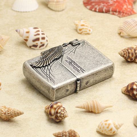 Bật Lửa Zippo Harley Bạc Cổ Ốp  Đại Bàng Cạnh Sườn HDP-65