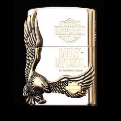 Bật lửa zippo Harley mạ bạc mặt lớn Eagle King  phiên bản sưu tập HDP-17 - Mã SP: ZPC3182