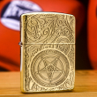 Bật Lửa Zippo Hình Khắc Hoa Văn Ngôi Sao Lucifer Phiên Bản Vỏ Dầy Armor