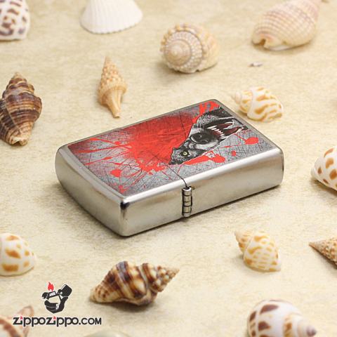 Bật Lửa Zippo In Hình Sói Peep