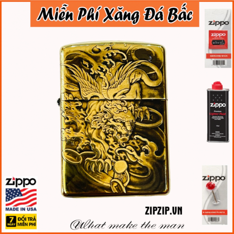 BẬT LỬA ZIPPO KHẮC 3D HÌNH NGỰA CÓ CÁNH SIÊU NÉT