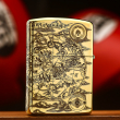 Bật lửa Zippo khắc bản đồ kỷ nguyên 3 bản Armor đồng bóng