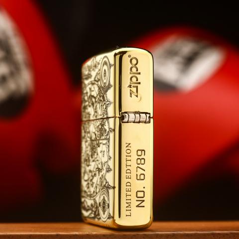 Bật lửa Zippo khắc bản đồ kỷ nguyên 3 bản Armor đồng bóng